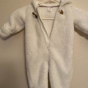 Winter zip up fleece onsie